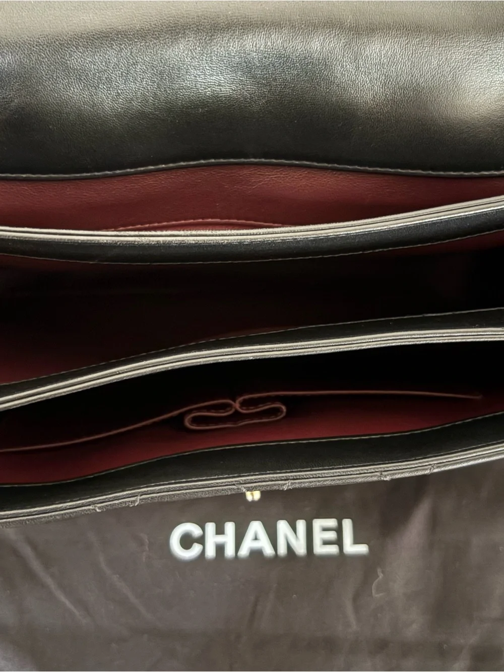 Large CHANEL Trendy CC Lambskin leather Shoulder Bag Black with Gold Hardware